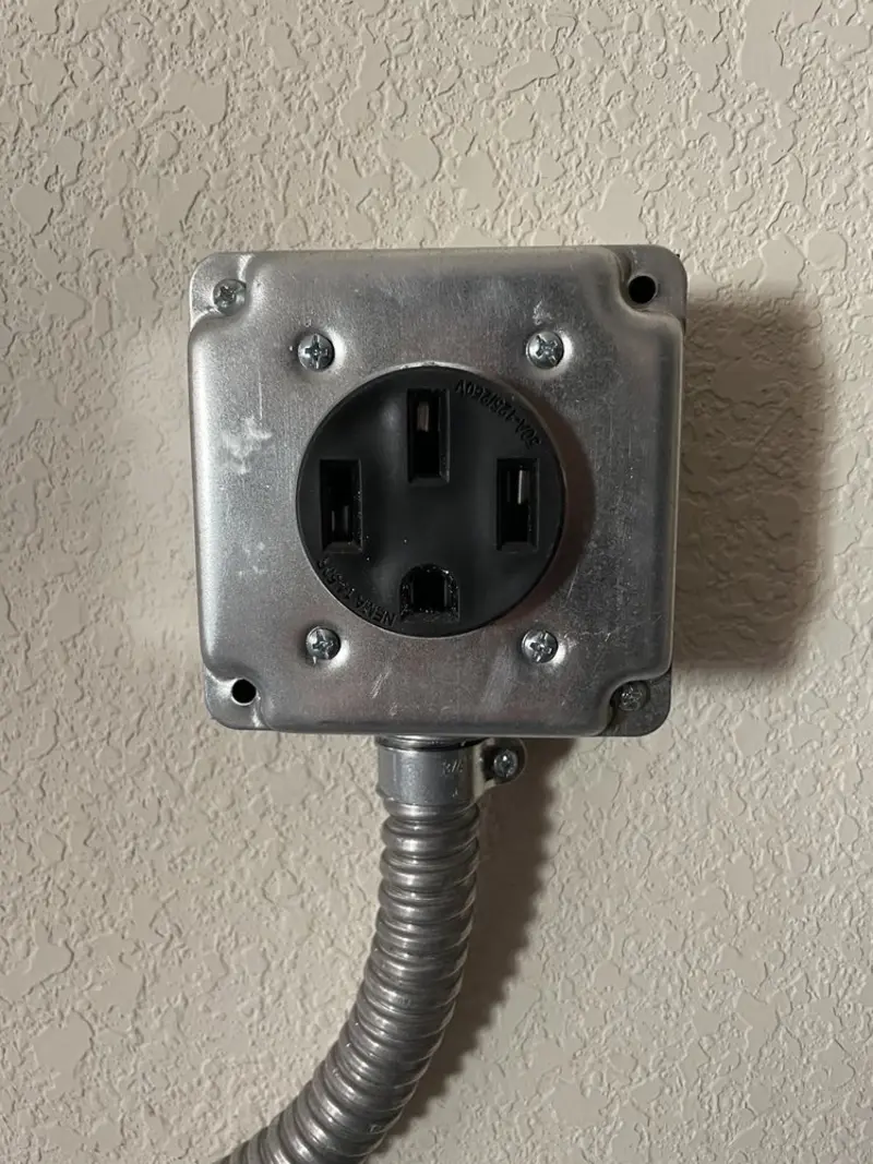 NEMA 14-50 outlet installed for Smart Home Electrical in Lehigh