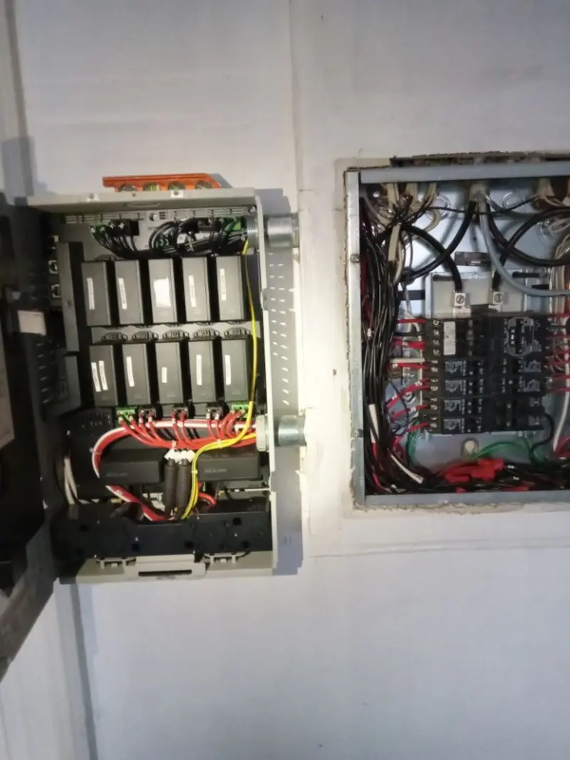 Electrical panel upgrade completed for Security Camera Wiring in Lehigh